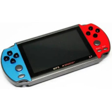 Портативна ігрова 16-bit приставка PSP X7 MP5 з вбудованими 300 іграми екран 4,3 дюйма червоно-синя