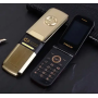 Мобильный телефон раскладушка кнопочный Tkexun G3 2.6" 2500mAh (золото, серебро, черный)