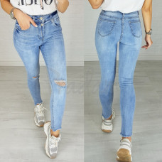Джинси жіночі завужені блакитні весняні стрейчеві 3625 New Jeans розмір 25 (Н) Розпродаж!