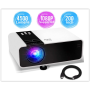 Міні-проектор 1080P HD 4500 Lux, сумісний з ТВ-тюнером, HDMI, USB, AV, DVD