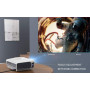Проектор COOAU 5500 люмен, екран 1080P і 200 дюймів з динаміками Hi-Fi