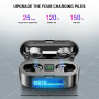 Бездротові навушники F9 LED TWS водонепроникні міні Bluetooth с встроенным Power Bank