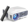 Проектор COOAU 5500 люмен, екран 1080P і 200 дюймів з динаміками Hi-Fi