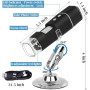 Бездротовий портативний цифровий USB-мікроскоп YVELINES масштаб 50X - 1000X ,1080P HD.