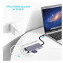 USB-хаб Dynamode USB3.1 TypeC to HDMI + 3хUSB3.0 + Gigabit LAN + USB TypeC Charging + SD / MicroSD до 4K