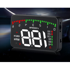 Проектор, проекція приладової панелі на лобове скло автомобіля OBD2-X5 HUD A900 спідометр (універсальний)