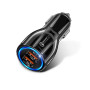 Автомобільний зарядний пристрій прикурювач Універсальний подвійний XCZJ USB Quick Charge 3,0 швидкий