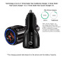 Автомобільний зарядний пристрій прикурювач Універсальний подвійний XCZJ USB Quick Charge 3,0 швидкий