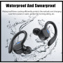 Бездротові навушники TWS Bluetooth водонепроникні світлодіодні навушники- вкладиші 9D Hifi