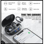 Бездротові навушники TWS Bluetooth водонепроникні світлодіодні навушники- вкладиші 9D Hifi