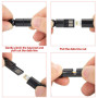USB-кабель-браслет для зарядки з роз'ємом типу C шкіряний плетений