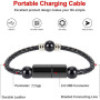 USB-кабель-браслет для зарядки з роз'ємом типу C шкіряний плетений
