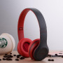 Беспроводные наушники гарнитура Р47 Bluetooth черные