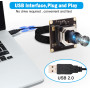Веб-камера с автофокусом датчик изображения  IMX415 Mini, 4K USB, HD 3840x2160 CMOS, 38х38 мм, плата USB,
