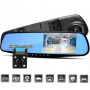 Автомобільний відеореєстратор дзеркало з двома камерами DVR 138W Full HD