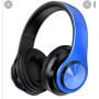 Bluetooth Наушники беспроводные B39 со светодиодными вставками синие