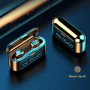 Bluetooth наушники F9  LED Display индикатор заряда Power Bank 3 в 1