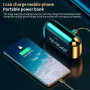 Bluetooth наушники F9  LED Display индикатор заряда Power Bank 3 в 1