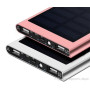 Power Bank на солнечной панели 20000 Мач ультра тонкий с двумя портами USB