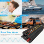 Преобразователь напряжения инвертор 12/220V PH-RD чистая синусоида 1000W (пиковая 6000w)