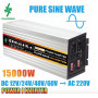 Преобразователь напряжения инвертор 12/220V PH-RD чистая синусоида 2500W (пиковая 15000w)