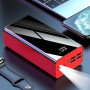 Power bank на 50000 Мач быстрая зарядка внешний портативный аккумулятор цифровой дисплей 4 порта фонарик