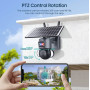 Беспроводная уличная водонепроницаемая ip-камера видеонаблюдения HD WiFi PTZ на солнечной батарее