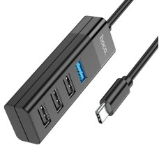 Type-C хаб 4-в-1 “HB25 Easy mix” Type-C на USB3.0+USB2.0*3USB HUB поддержка накопителя до 1Tb
