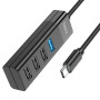 Type-C хаб 4-в-1 “HB25 Easy mix” Type-C на USB3.0+USB2.0*3USB HUB поддержка накопителя до 1Tb