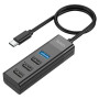 Type-C хаб 4-в-1 “HB25 Easy mix” Type-C на USB3.0+USB2.0*3USB HUB поддержка накопителя до 1Tb