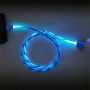 Магнитный зарядный кабель со светодиодом 3 в 1 usb кабель UC002