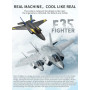 Радиоуправляемый симулятор самолета HOSHI KF605 планер F35 глайдер