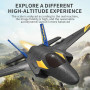 Радиоуправляемый симулятор самолета HOSHI KF605 планер F35 глайдер