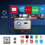Портативный видео проектор BYINTEK R80 1080P  домашний кинотеатр