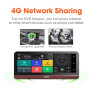 Автомобильный видеорегистратор Т78 радар-детектор DVR full hd 7 дюймов Wi-Fi 4G ADAS Bluetooth Handsfree