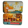 Кукольный домик своими руками миниатюрная деревянная мебель пейзаж четыре сезона