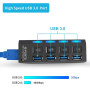 Usb-хаб 7 портов USB 3,0 концентратор разветвитель с выключателями