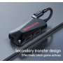 Мобильная игровая звуковая карта Plextone    GS1 3 в 1 usb Typec-C Hi-Res разъем с адаптером зарядного устройс