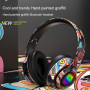 Беспроводные Bluetooth наушники с подсветкой ATD DR-46 Cool Graffiti
