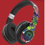 Беспроводные Bluetooth наушники с подсветкой ATD DR-46 Cool Graffiti