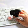Беспроводная оптическая мышь Mini USB на палец
