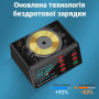 Многопортовое зарядное устройство  беспроводной зарядкой на 8 USB, 100W цифровой дисплей