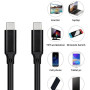 Usb-кабель C PD 100W 20V 5A Поддержка 4K Audio Video Скорость передачи 20Gbps Type-c на Type-c