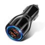 Автомобильное зарядное устройство 2х портовое для телефона Eonline 18W 3.1A Dual USB Quick Charge 4.0 3.0 USB