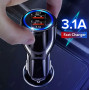 Автомобильное зарядное устройство 2х портовое для телефона Eonline 18W 3.1A Dual USB Quick Charge 4.0 3.0 USB