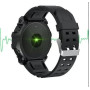 Умные водонепроницаемые часы с Bluetooth FD68s Black круглые сенсорный смарт-браслет