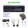 Автомобильное радио RK-538 1 Din Два зарядных устройства USB 12 В MP3 WMA плеер Bluetooth SD AUX SWC Пульт