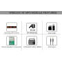 MP3 Bluetooth-модуль для автомобіля USB microSD FM, врізний, з пультом
