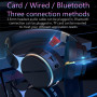 Беспроводные наушники Bluetooth с стереозвуком и микрофоном, FM радио, слот micro SD