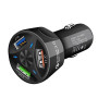 Автомобільна швидка зарядка для телефона 3 USB-порти 5 V 7 A від прикурювача